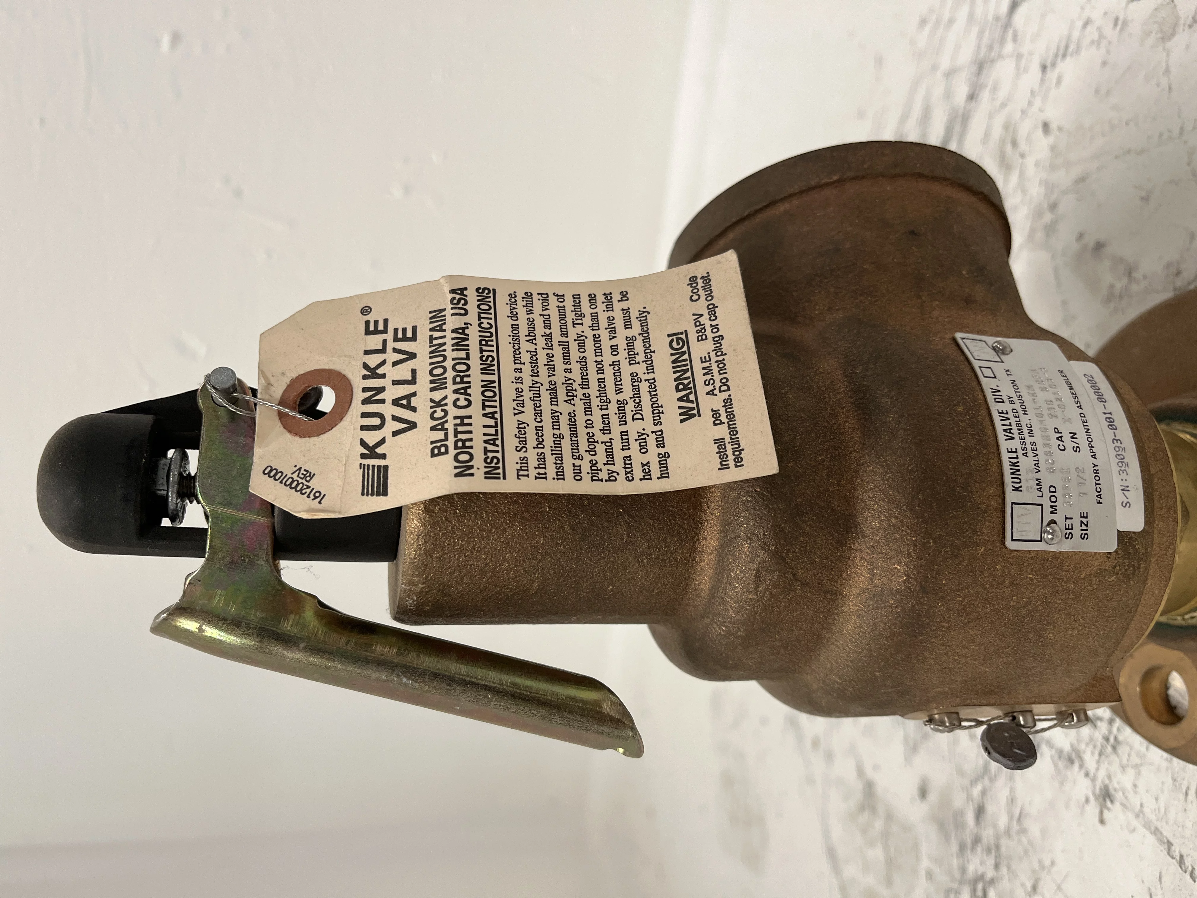 New Kunkle 6283HGM01-KM Bronze Relief Valve New no box