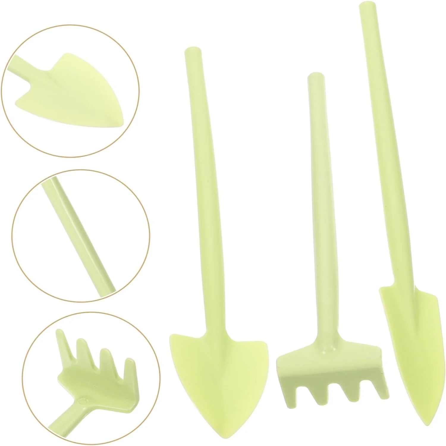 1 Set Gardening Three Piece Set Gifts Terrarium Kit Plant Care Kit The Gift Hand Rake Garden Tool Planting Trowel Root Trowel Mothers Day Gardening Child Mini Plastic Hoe