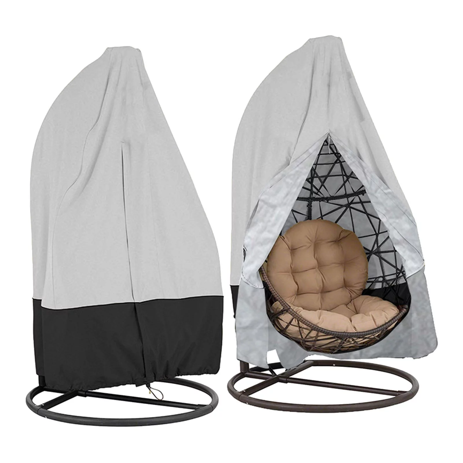 Dengmore Patio Hanging Eg g Chair Covers, Waterproof Outdoor Swing Chair Covers 232*203cm for Home