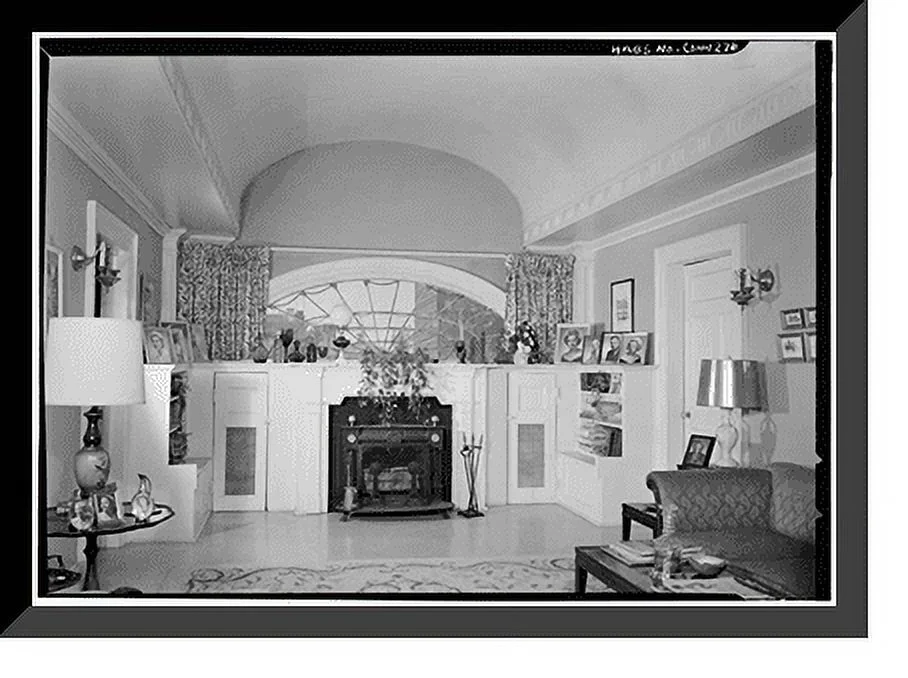 Historic Framed Print, Timothy Bishop House, Elm Street, New Haven, New Haven County, CT - 5, 17-7/8