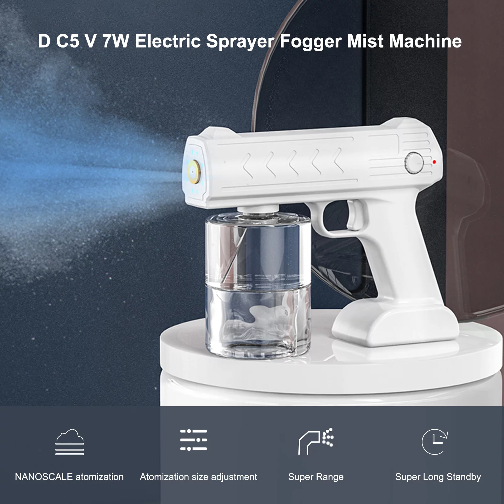 Atomizer,Sprayer Mist Operated 500ml D C5 V Mist Spray Usb Powered Jar Built-in 4000mah V 7w Sprayer Powered Operated Powered Spray 500 C 5 V 5 V 7 Spray 500 Ml 7 W Powered 500 Ml Sprayer