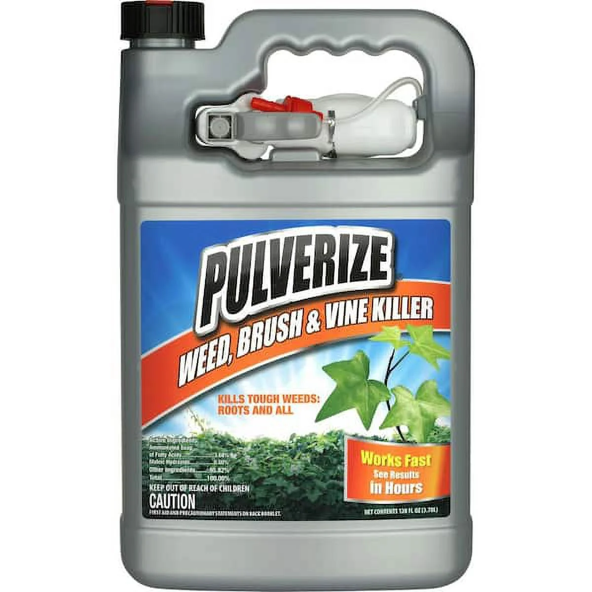 PULVERIZE Pulverize Weed, Brush and Vine Killer, 1 Gal. Ready-to-Use with Nested Trigger PWBV-UT-128