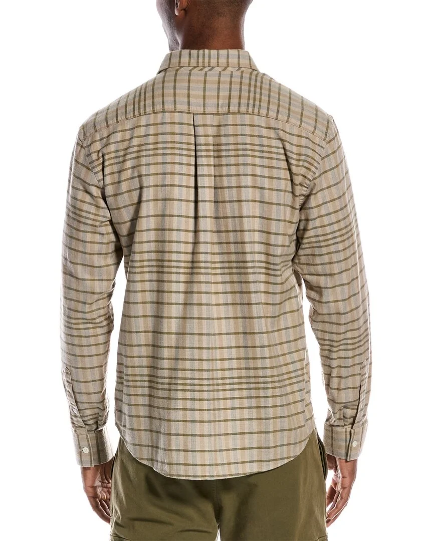 Billy Reid mens  Tuscumbia Shirt, S, Beige