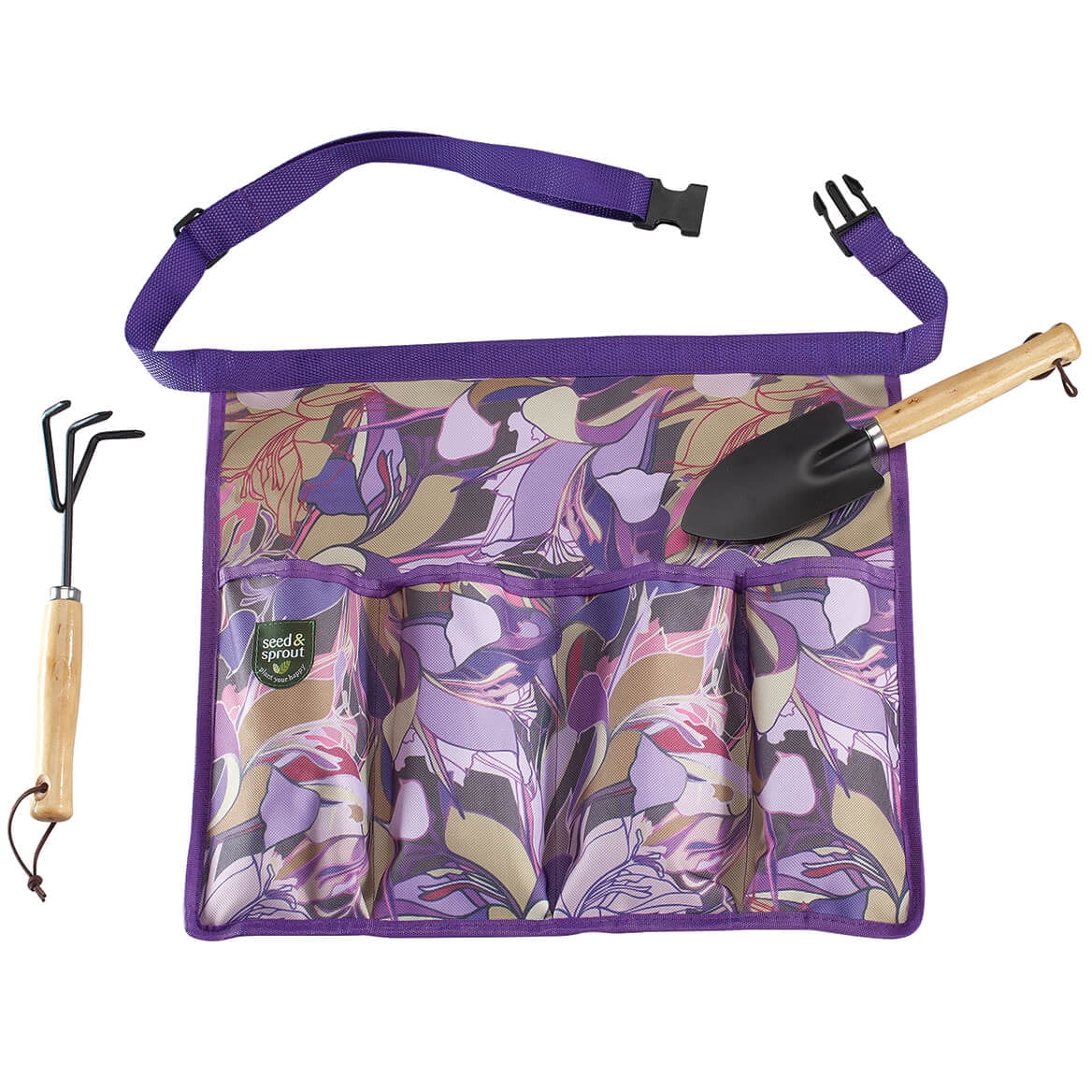 Fox Valley Traders Garden Tool Belt, Purple
