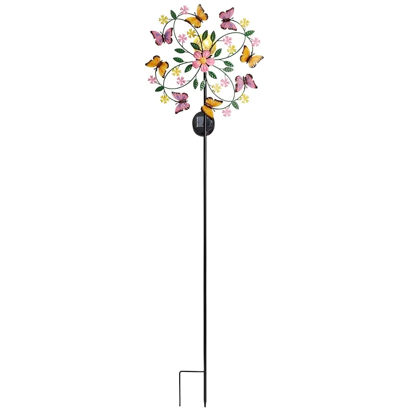 Spinning Butterfly Solar Garden Stake