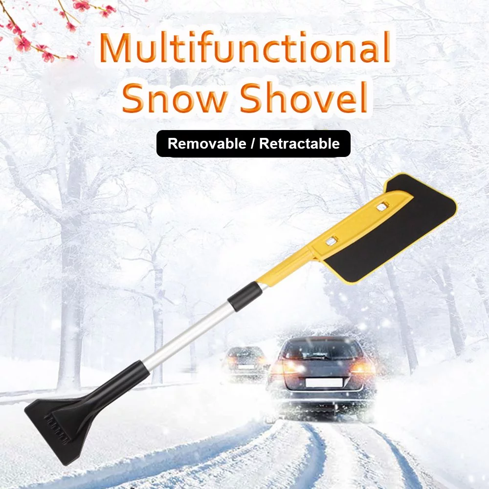 Retractable Cleaning Tool Car Cleaning Detachable Water Remover Snow Shovel Ice Scraper Snow Brush SCALABLE