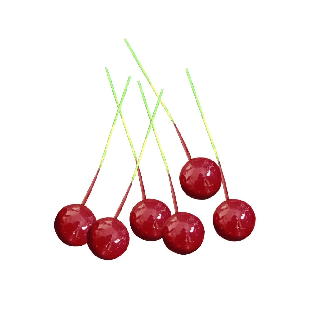 100 Pcs Simulation Cherry Artificial Lifelike Cherry Christmas Decoration High Imitation Handmade Cherry Decoration Fake Fruit
