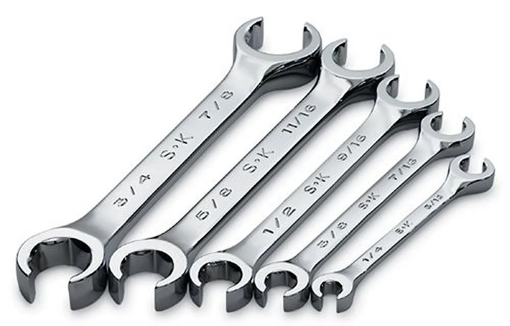 Sk Professional Tools Flare Nut Wrench Set,5 Pieces,6 Pts 381
