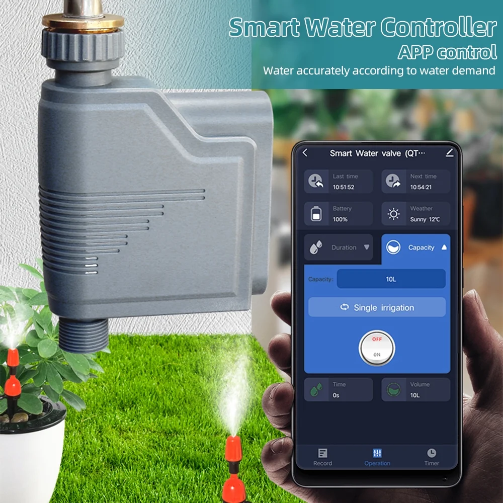 Dadypet Sprinkler Controller - 2.4GHz WiFi Timer for Smart Garden Hose Irrigation