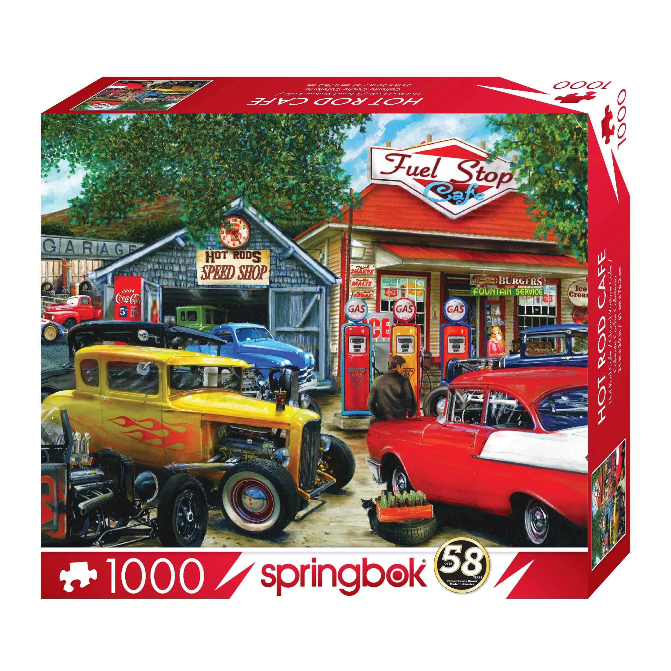 Hot Rod Café 1000 Piece Adult Jigsaw Puzzle By Springbok Puzzles