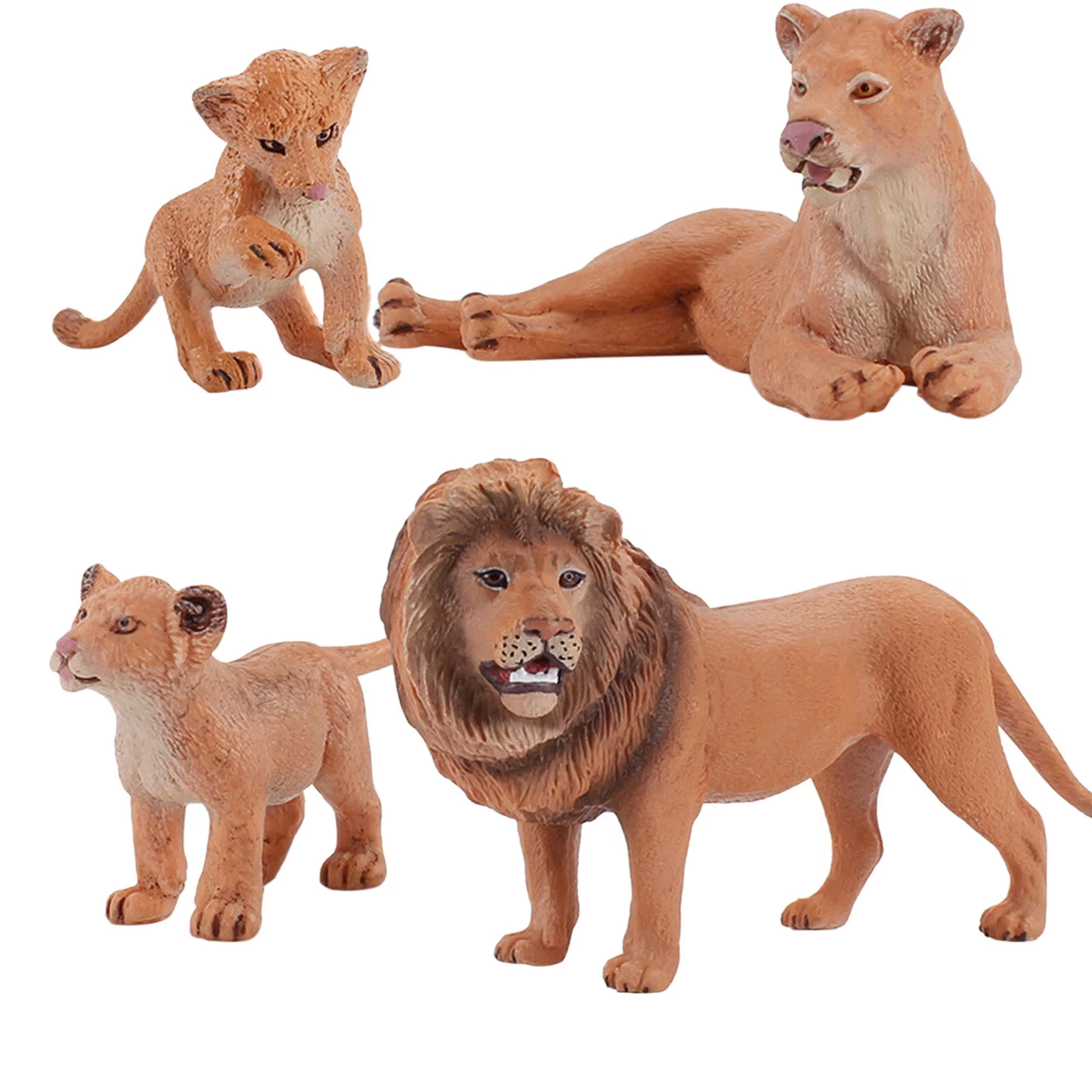 My Life Doll Accessories Furniture 4PCS Li-on Animal Toys Figurines Home Decorate Preschool Educational Paper