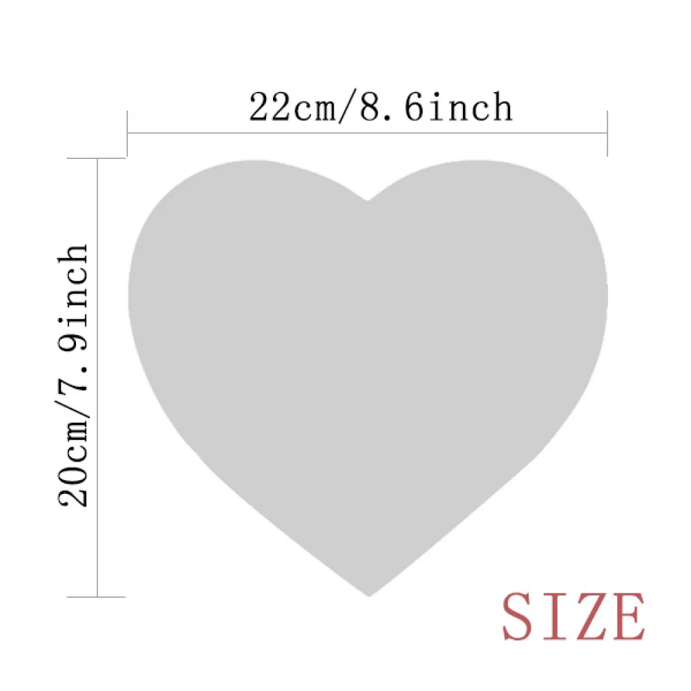 Vegetable Beans Green Delicious UU Heart Mousepad Rubber Mat Game Office