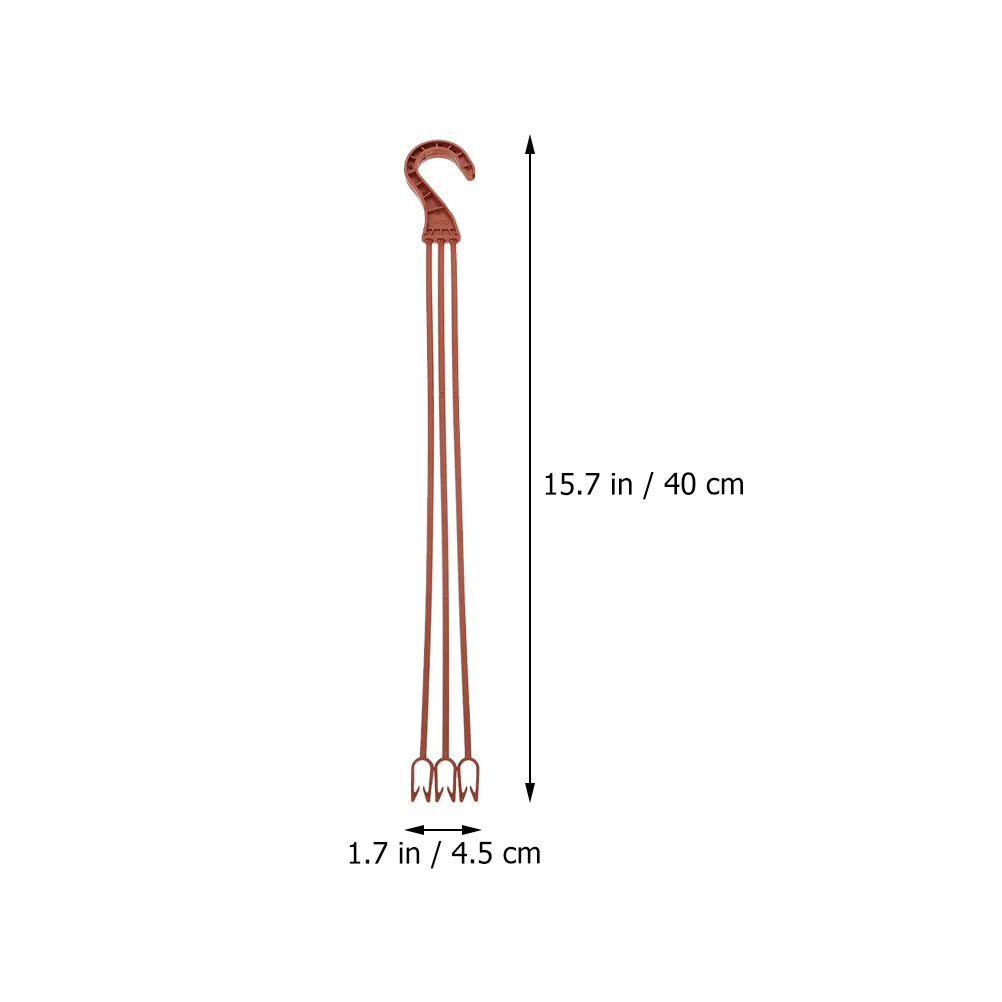 60 Pcs Plant Hooks for Hanging Garden Hangers Flower Pot Outdoor Plastic Holders up