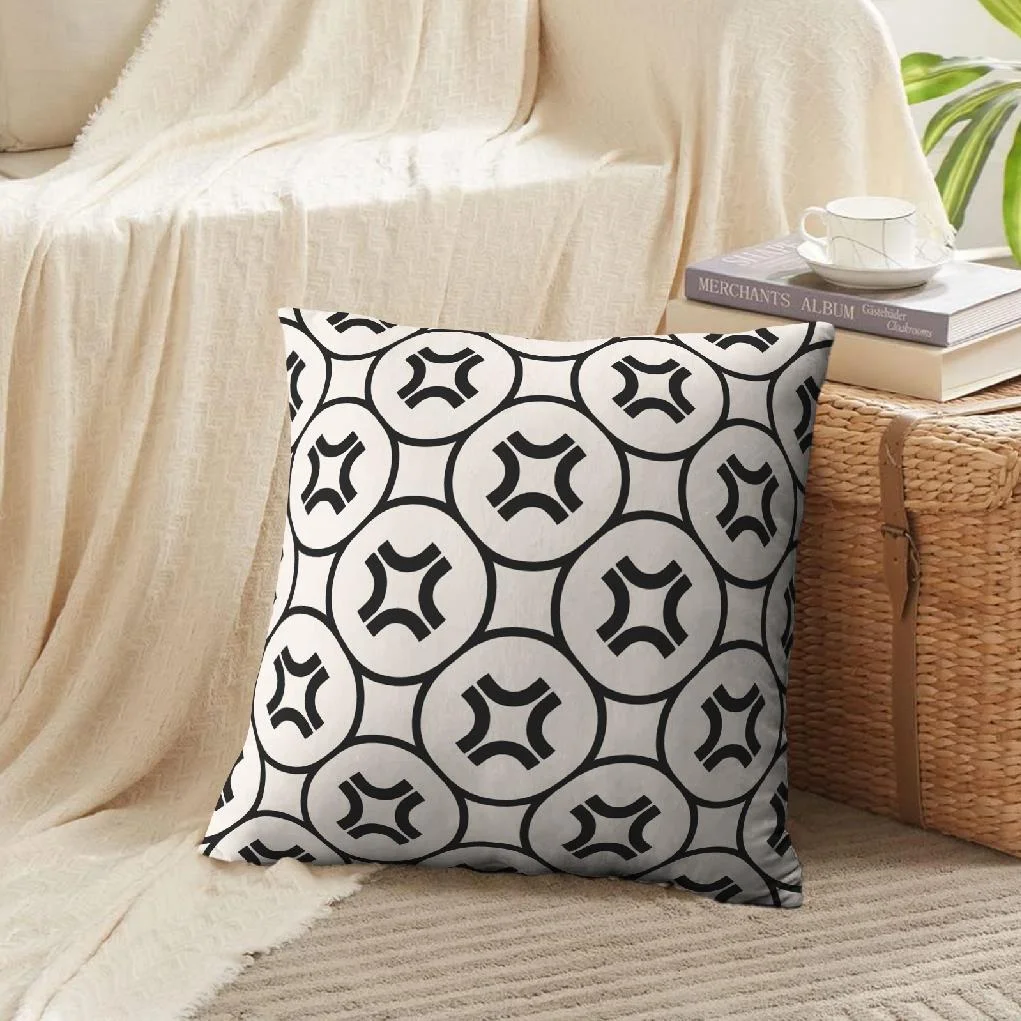 LALILO Throw Pillow Covers Simple With Lattice Funky Hipster Fashion Cushion Cover 18