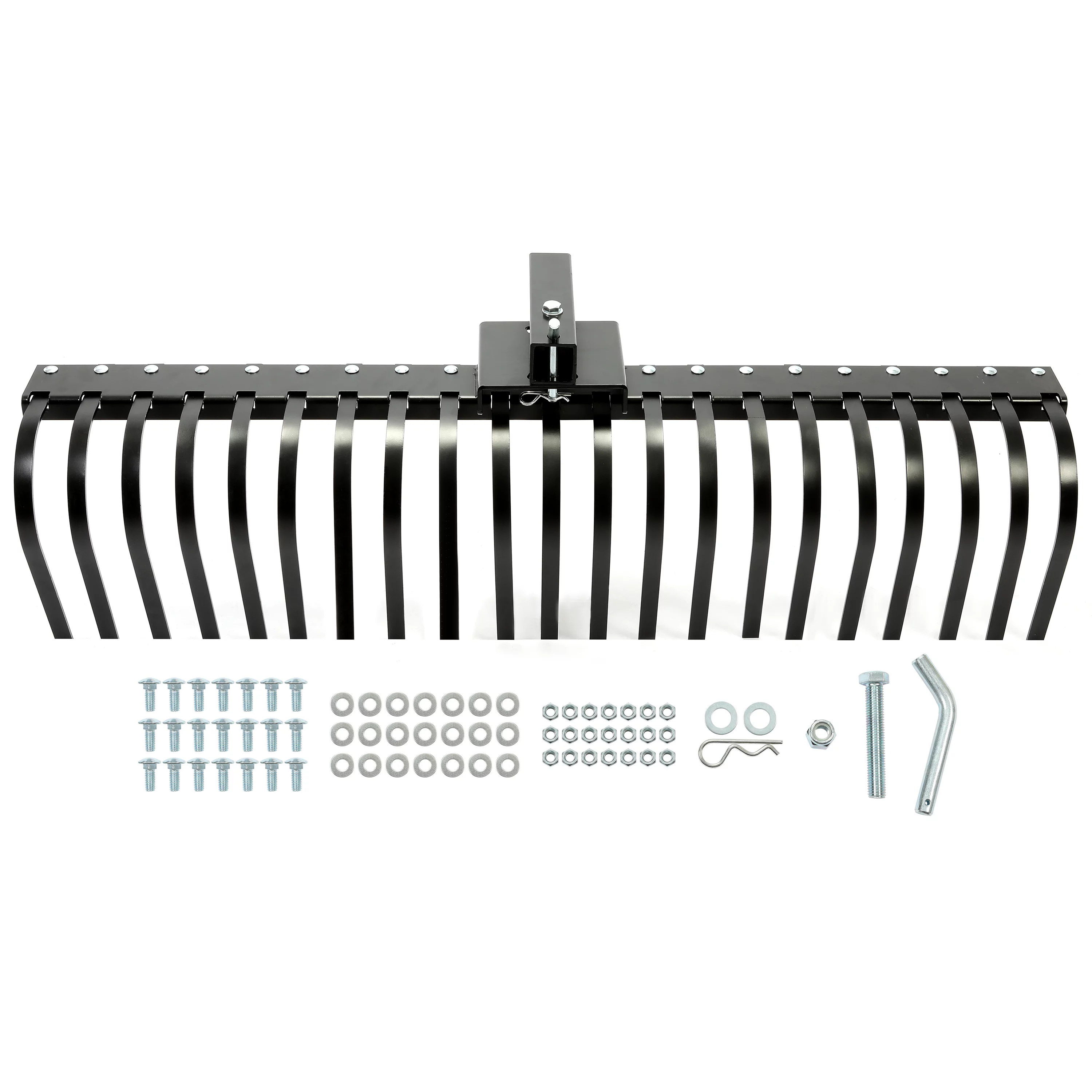 Kojem 5FT Pine Straw Rake Landscape Driveaway Lawn Yard Beach Cleaning for ATV UTV SxS 48