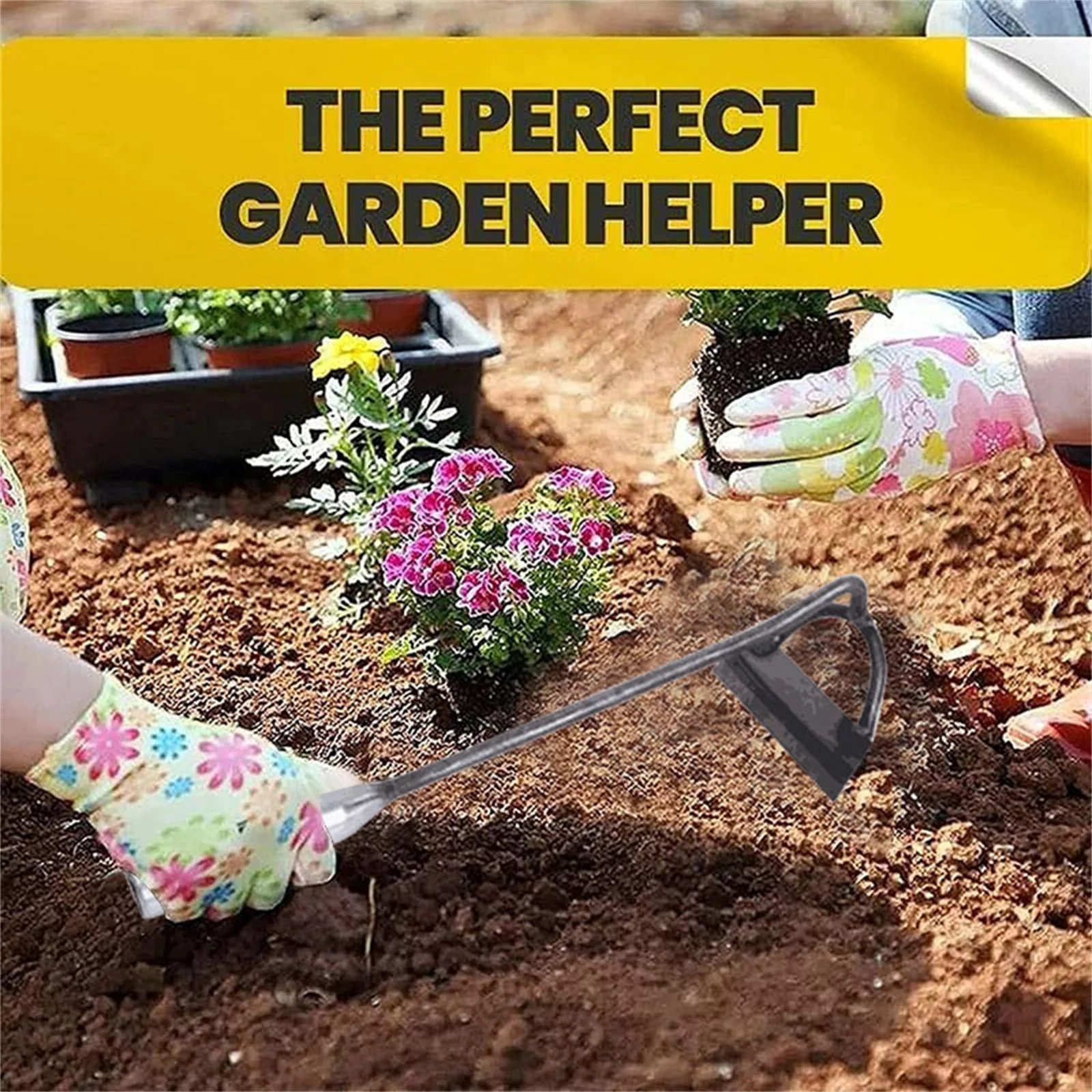 Bnnlsa Trim Tool Multifunctional Vegetable Gardening Artifact Hoe Household and Flower Weeding Patio & Garden