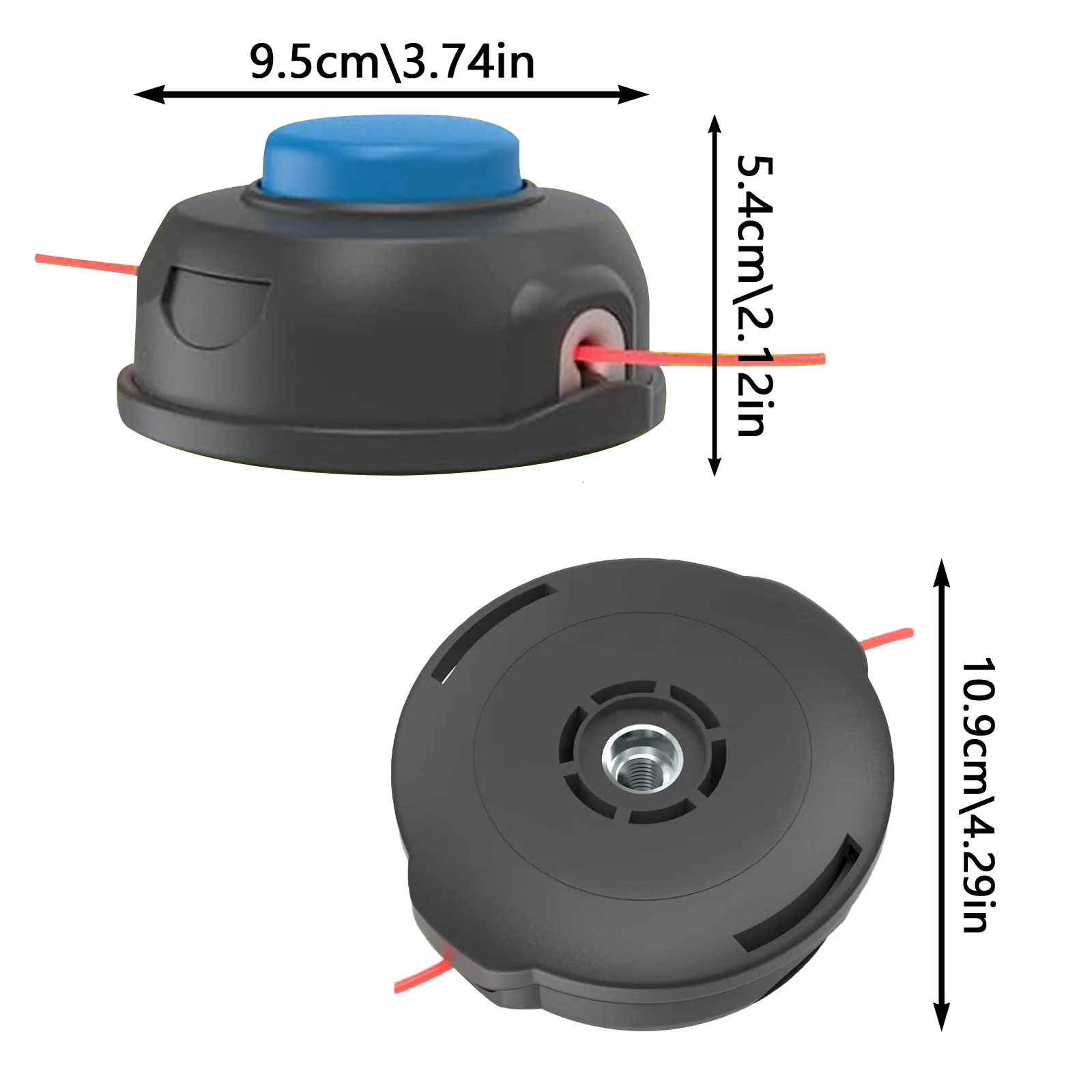 HXEternal T25 Tap Advance String Trimmer Head fits Husqvarna 124L, 125L, 125LDx, 128L, 128LD, 128LDx, 128R, 128RJ, 223L, 223R Curved Straight Shafts Trimmer Weed Eater Replaces 966674401 and 537338306