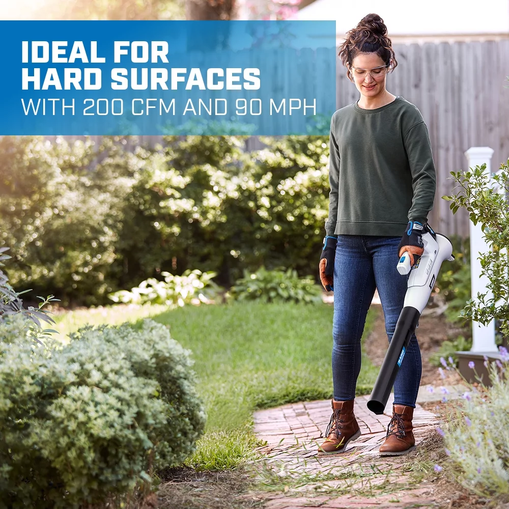 Hart 20-Volt 200 CFM Bazooka Blower Kit, (1) 20-Volt 2Ah Lithium-Ion Battery and Charger