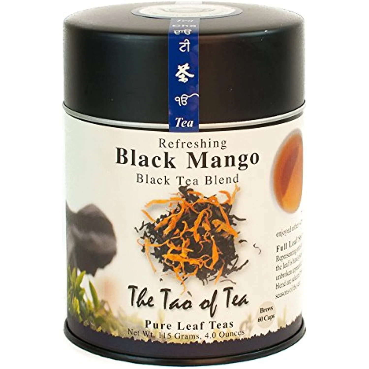 The Tao Of Tea, Black Mango Black Tea, Loose Leaf, 4 Ounce Tin