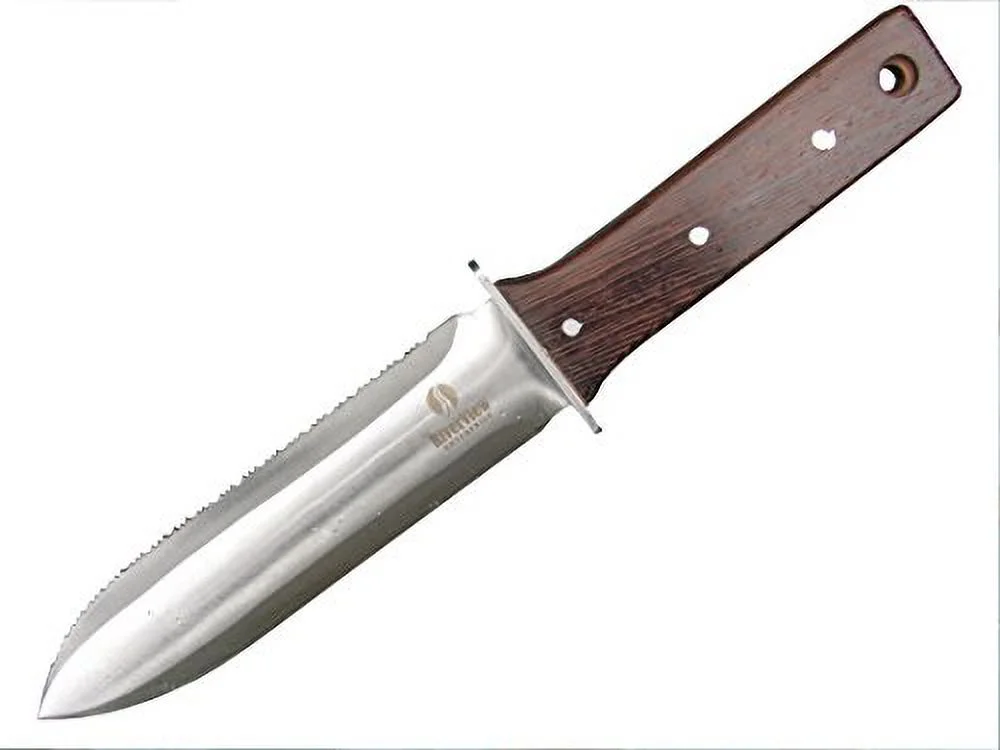 Hori Hori Japanese Garden Knife - Multi-Use Camping/Digging Tool–[A Gardeners Dream] Stainless Steel Blade - Riveted Leather Sheath - Whetstone ening Stone