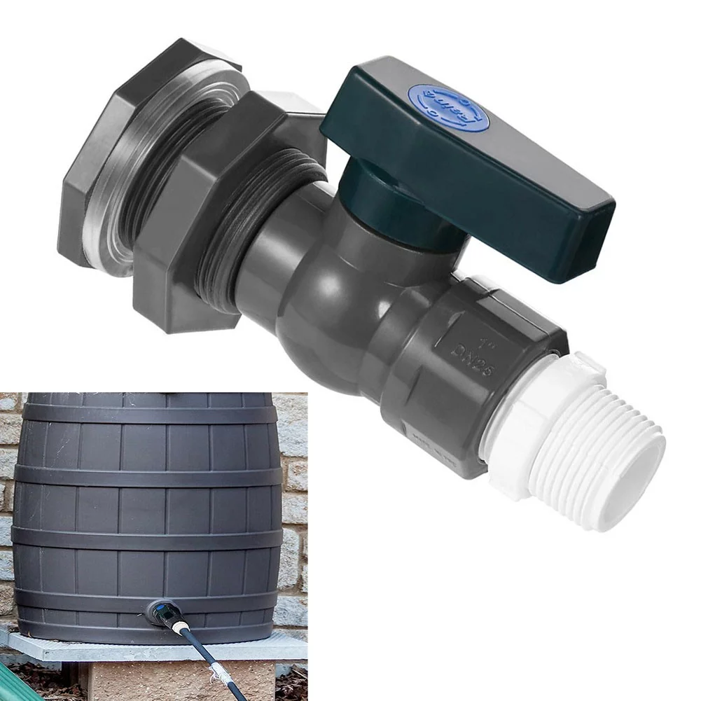 Tank Pool Bucket Rain Barrel Valve Diverter Seal Water Tight Garden Spigot Kit