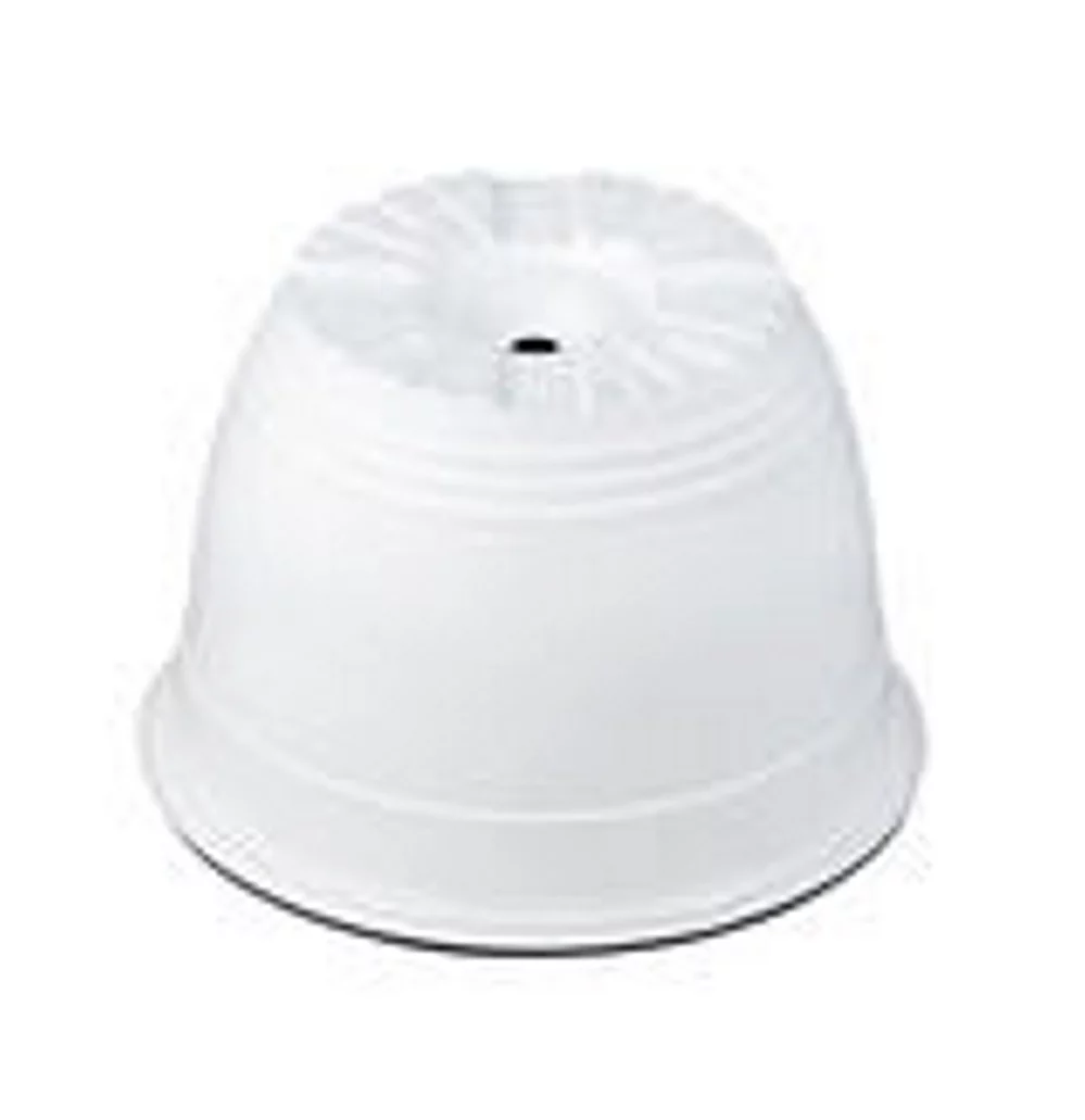 Poppelmann  6 in. Plastic Pot White & Gray - Pack of 6