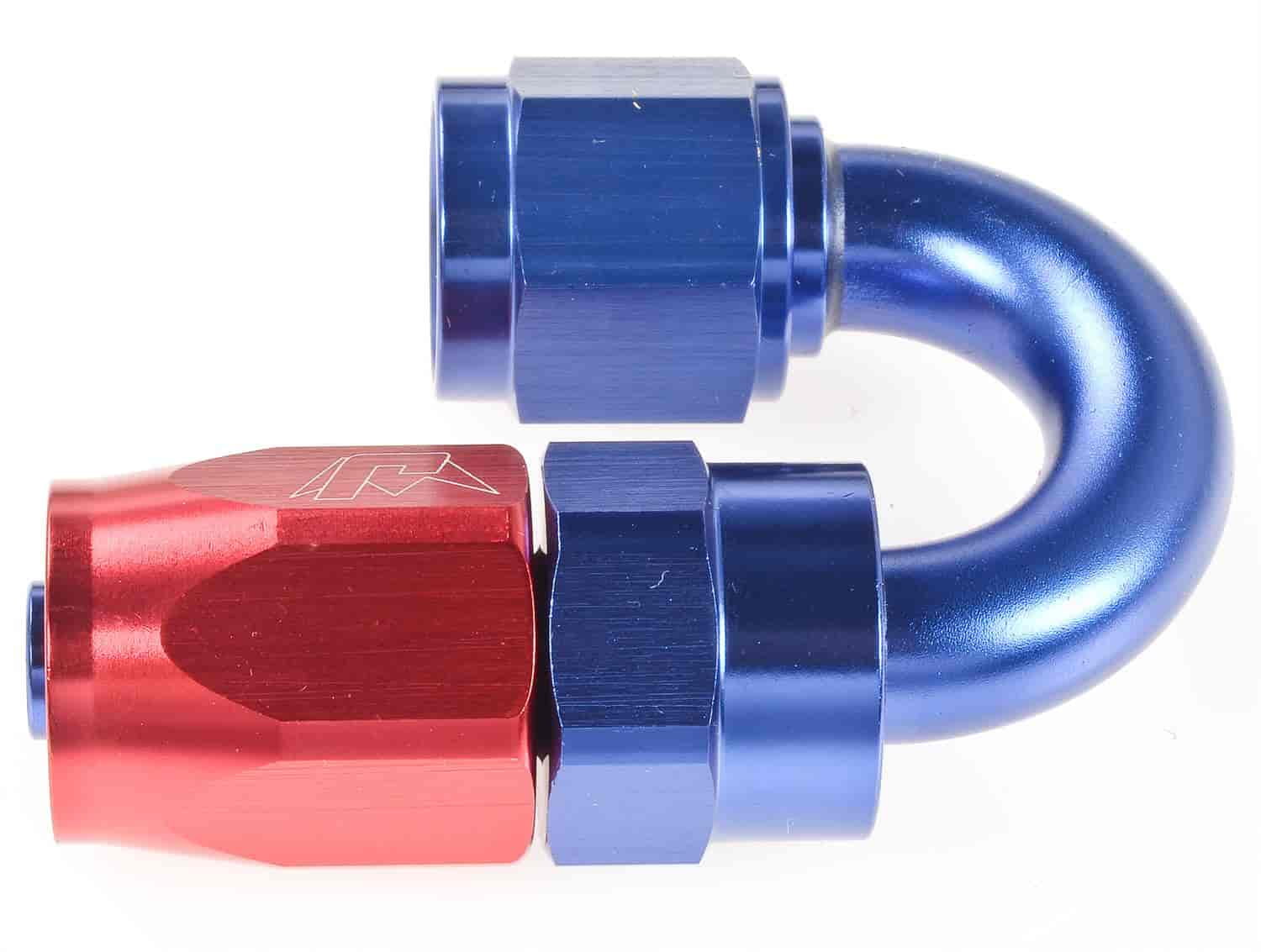 JEGS 100041 180 degree Max Flow Swivel Hose End -6 AN Female 3/4 in. Radius Trip