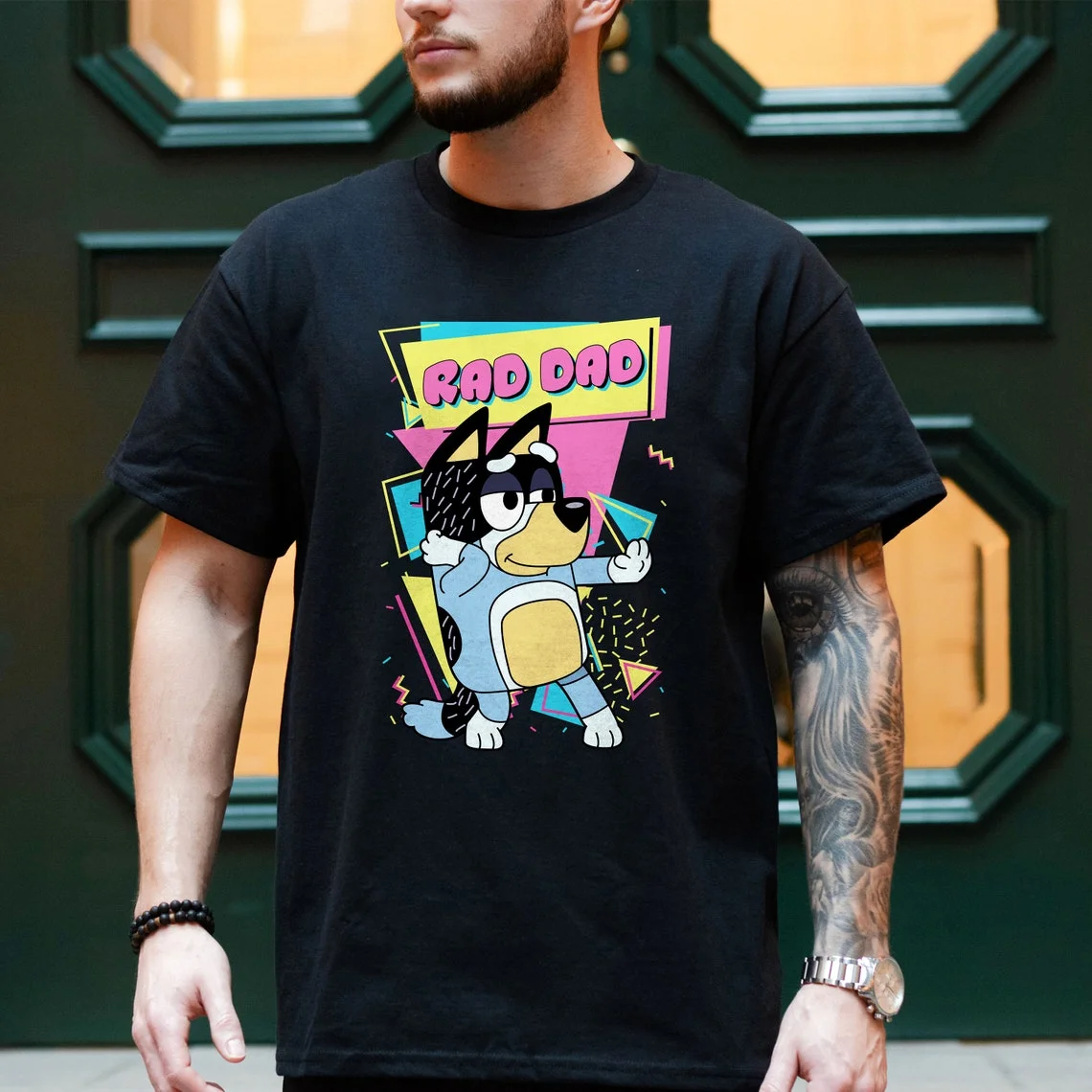 Bluey Rad Dad Shirt, Bluey Dad Shirt, Bluey Family Shirt, Bluey Father's Day Shirt, Cool Dad Club Shirt, Dad Birthday Gift