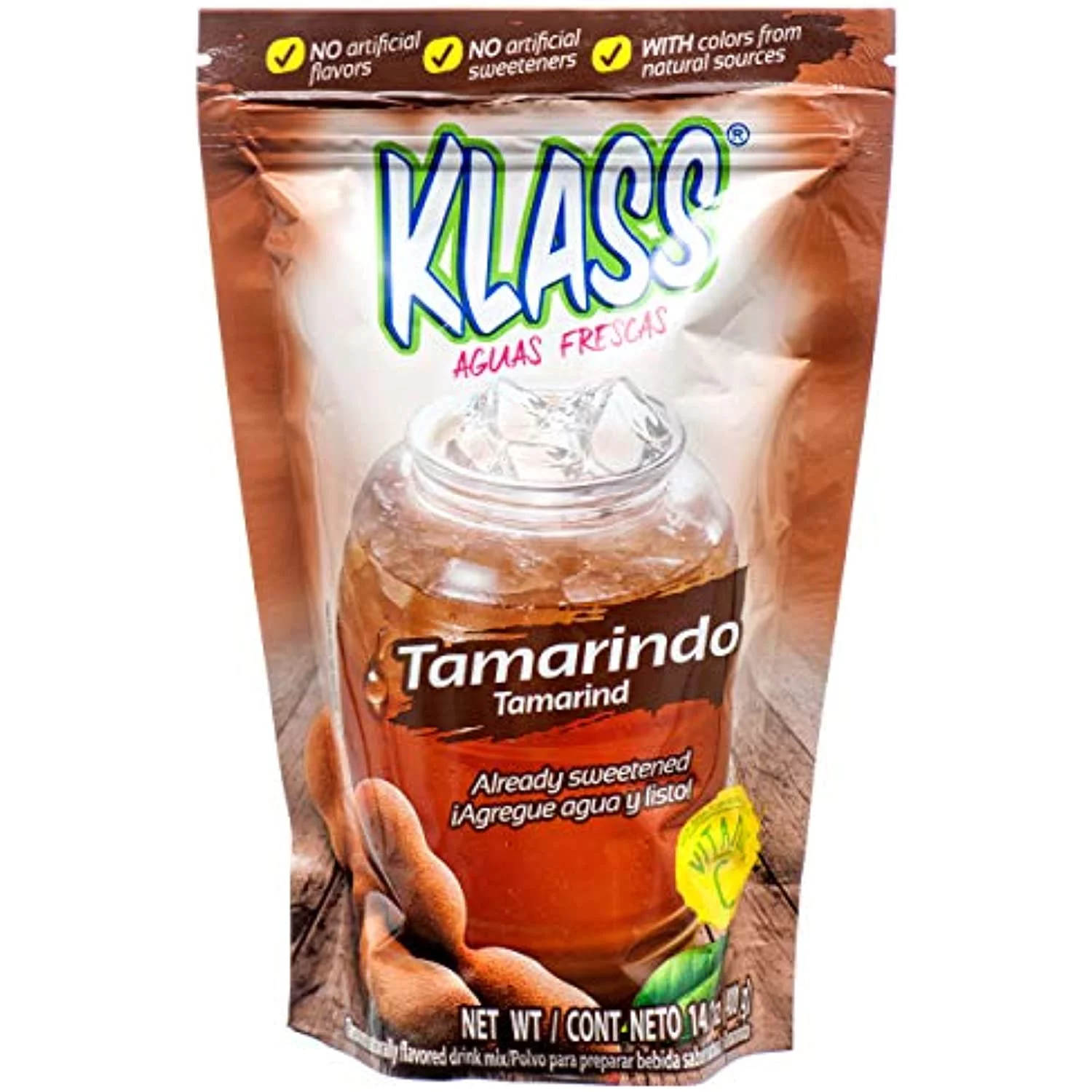 Klass Listo Tamarindo Blended Mexican Tamarind Drink Mix (2 X 14.1 Oz. Packets)