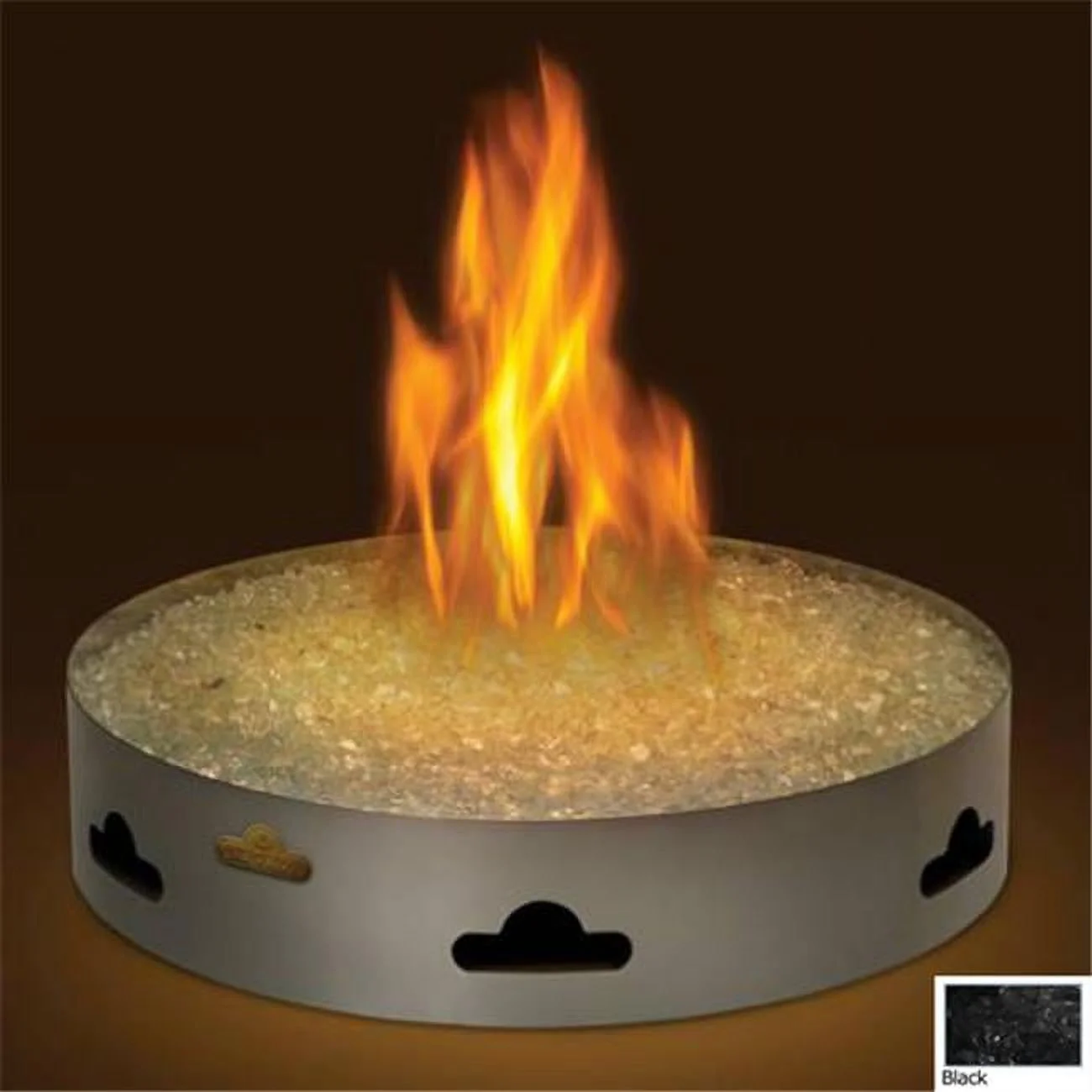 3 Bags Suggested Media Kit Black Glass Embers - Black