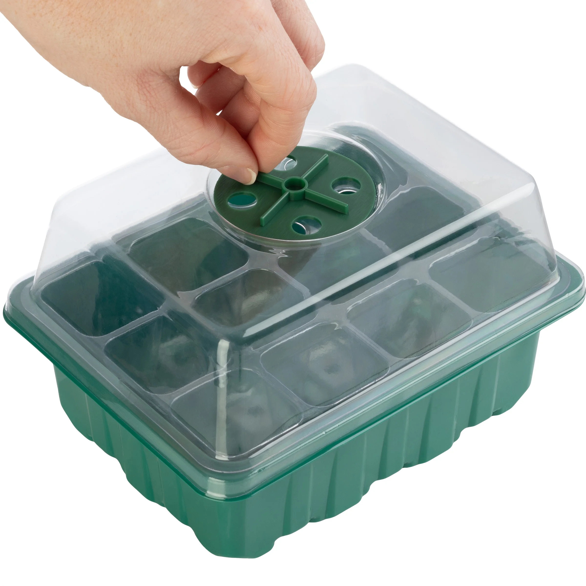 Home-Complete Seed Starter Tray 10-Pack - Plant Trays with Humidity Domes