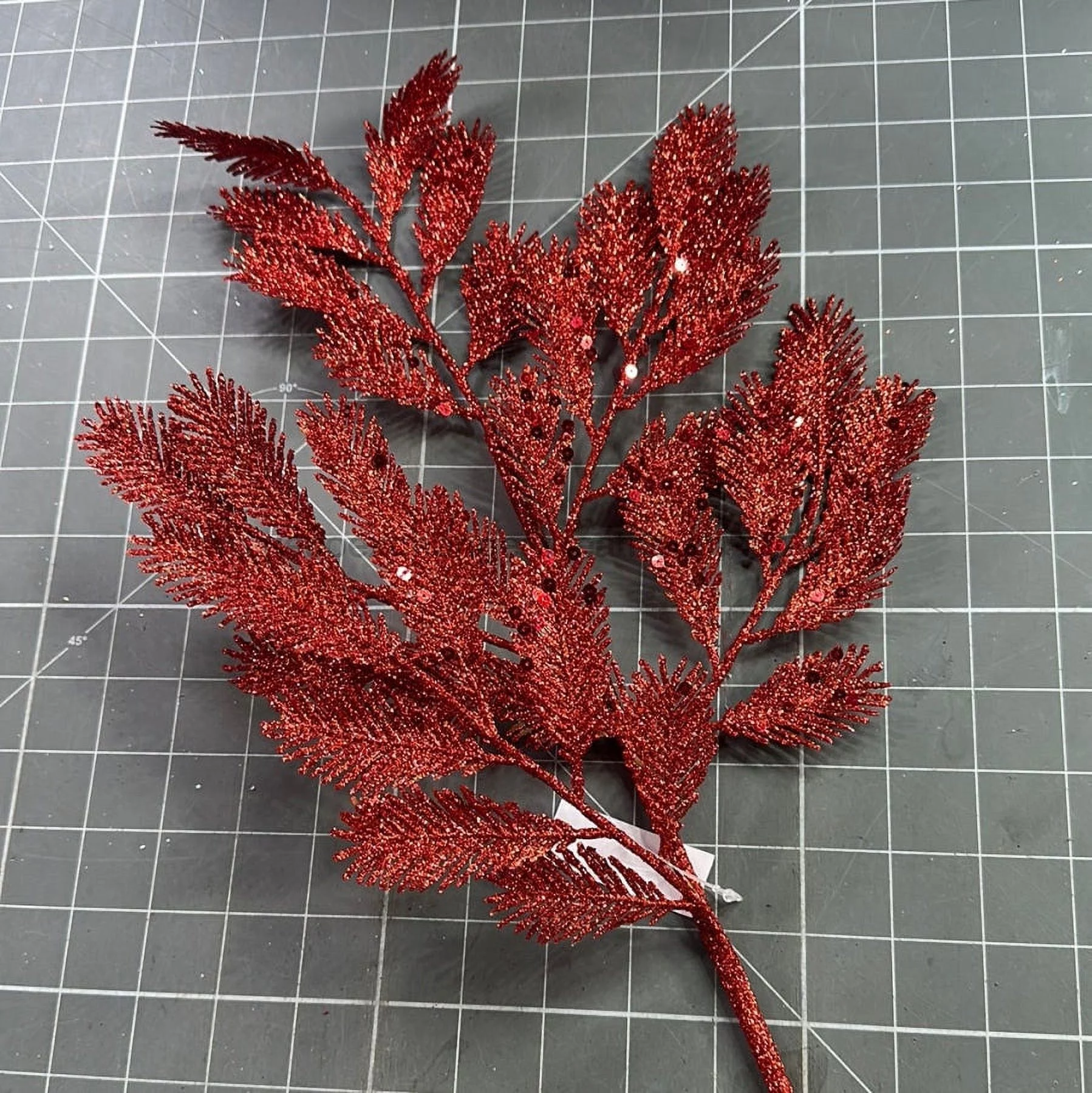 Xmas Pine Lvs Spray Red 60883