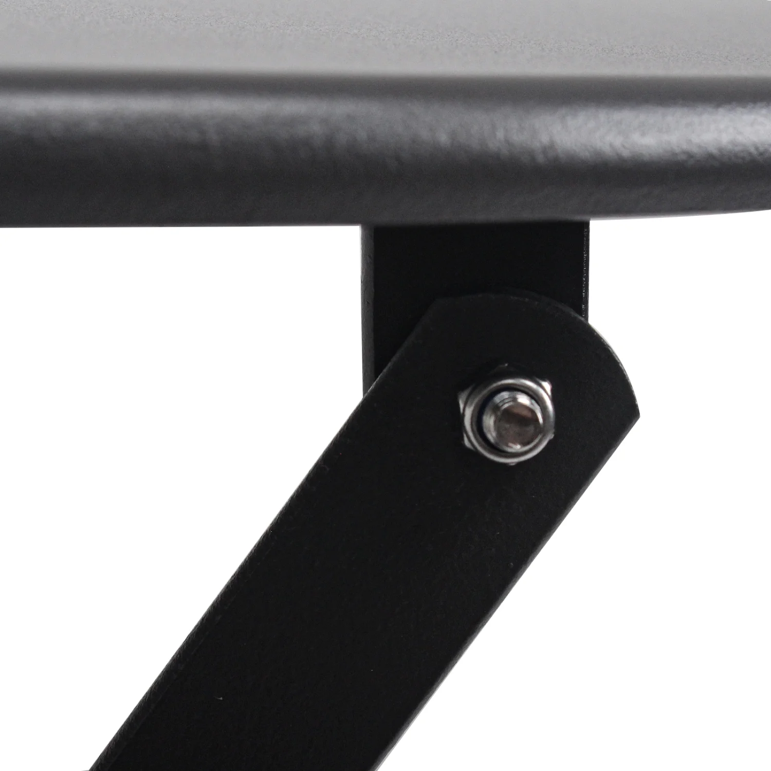 3 Pieces Patio Bistro Balcony Metail Chair Table Set-Gray