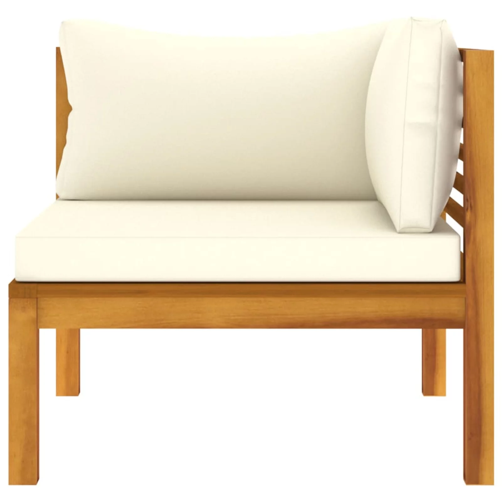 Carevas 2-Seater Patio Sofa with Cushion Solid Acacia Wood