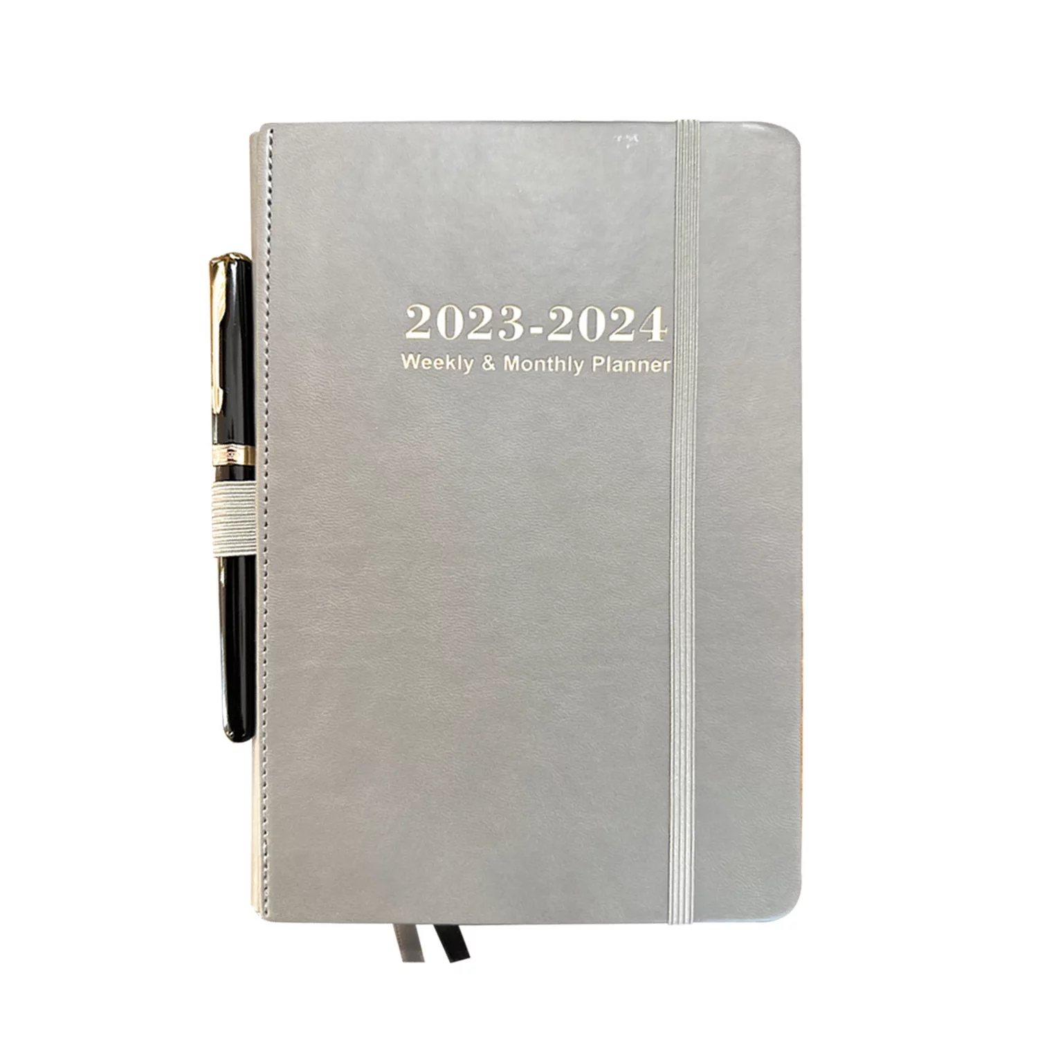 STECCO - Daily Planner 2023-2024 Weekly and Monthly Planner (Gray), Weekly Planner, Monthly Planner, Daily Planner, Hourly