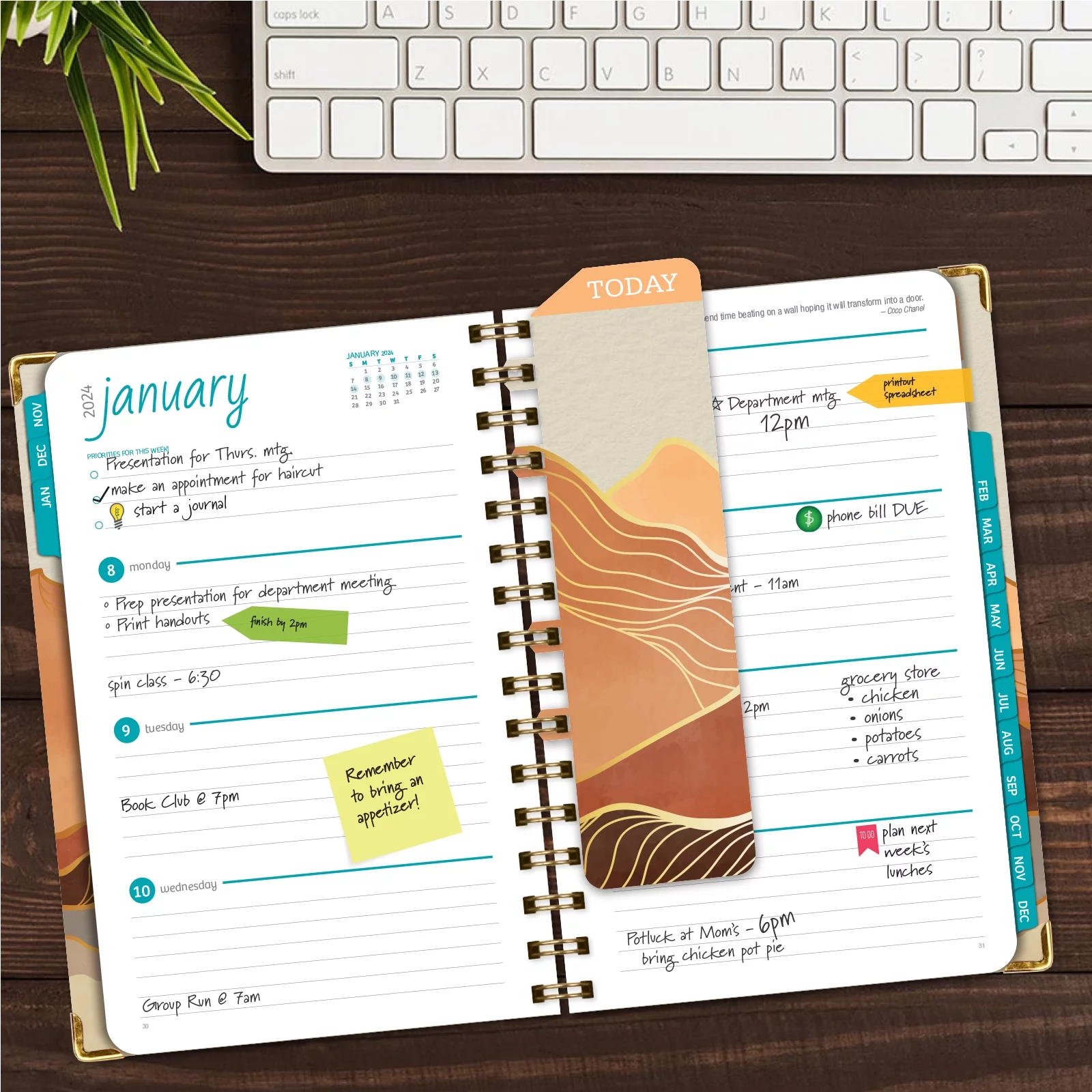 Hardcover CY 2024 Fashion Planner - 5.5