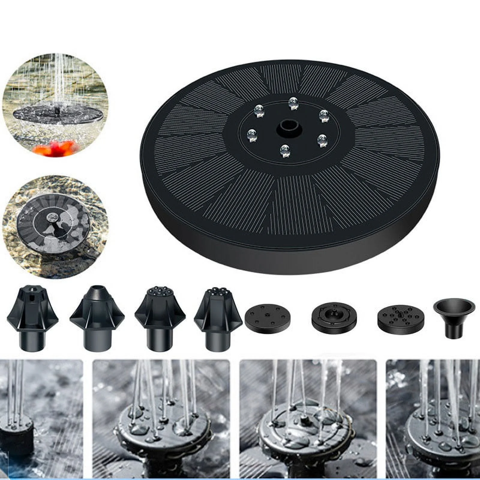 Outdoor Solar Powered Bird Bath Water Pump For Pool Garden Aquarium Giraffe Sprinkler Sprinkler Fun Sprinkler Head for Yard Sprinkler Plug Motion Detection Sprinkler Yard Water for Kids Water Hose