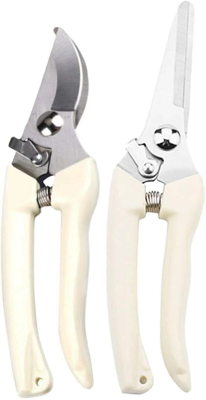GARDEN SECRETS® (2 pack) Garden Pruning Shears Set Bypass Branch Pruner Straight Blade Scissors US