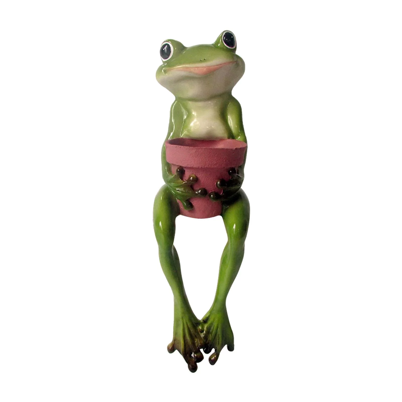 Resin Frog Pot / Bonsai Planter / Flower Pot / Multipurpose Succulent Planter - Sitting Frog