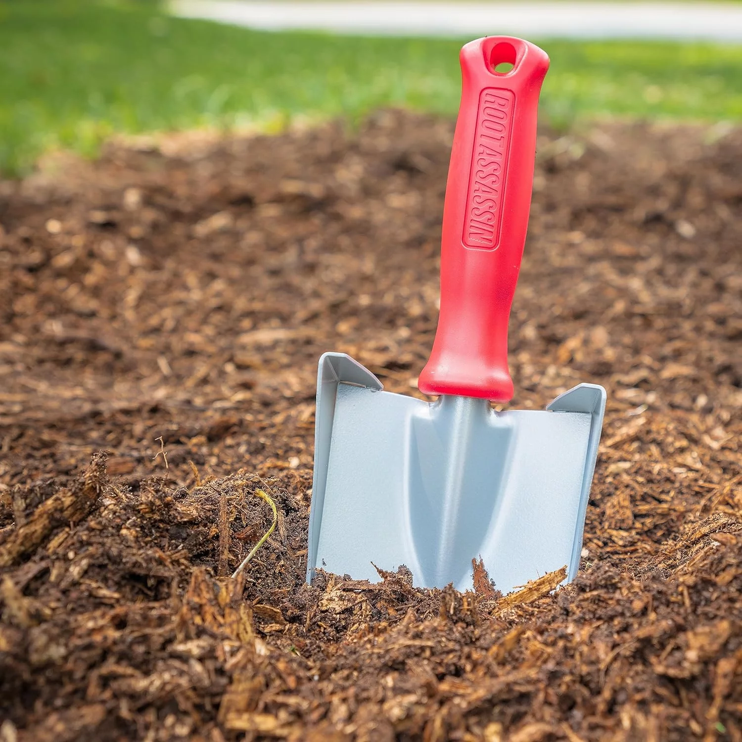 One Shot Shovel OS-003 Carbon Steel Winged Garden Hand Trowel