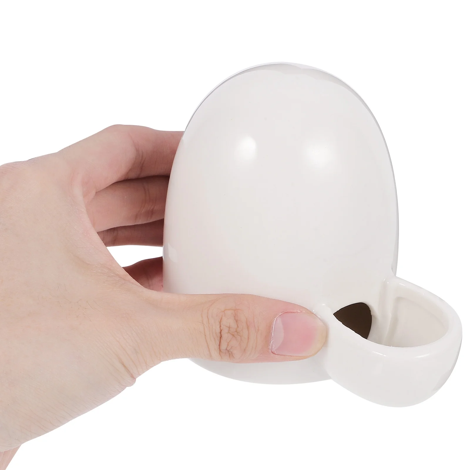 Pet Drinking Fountain Small Water Dispenser Dish Feeder Animal Bottle Automatic Glass White