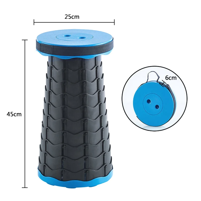 Chair Accordion Chair Height Adjustment Simple Tool Elephant Swing Playground Queue Chair Portable round Folding