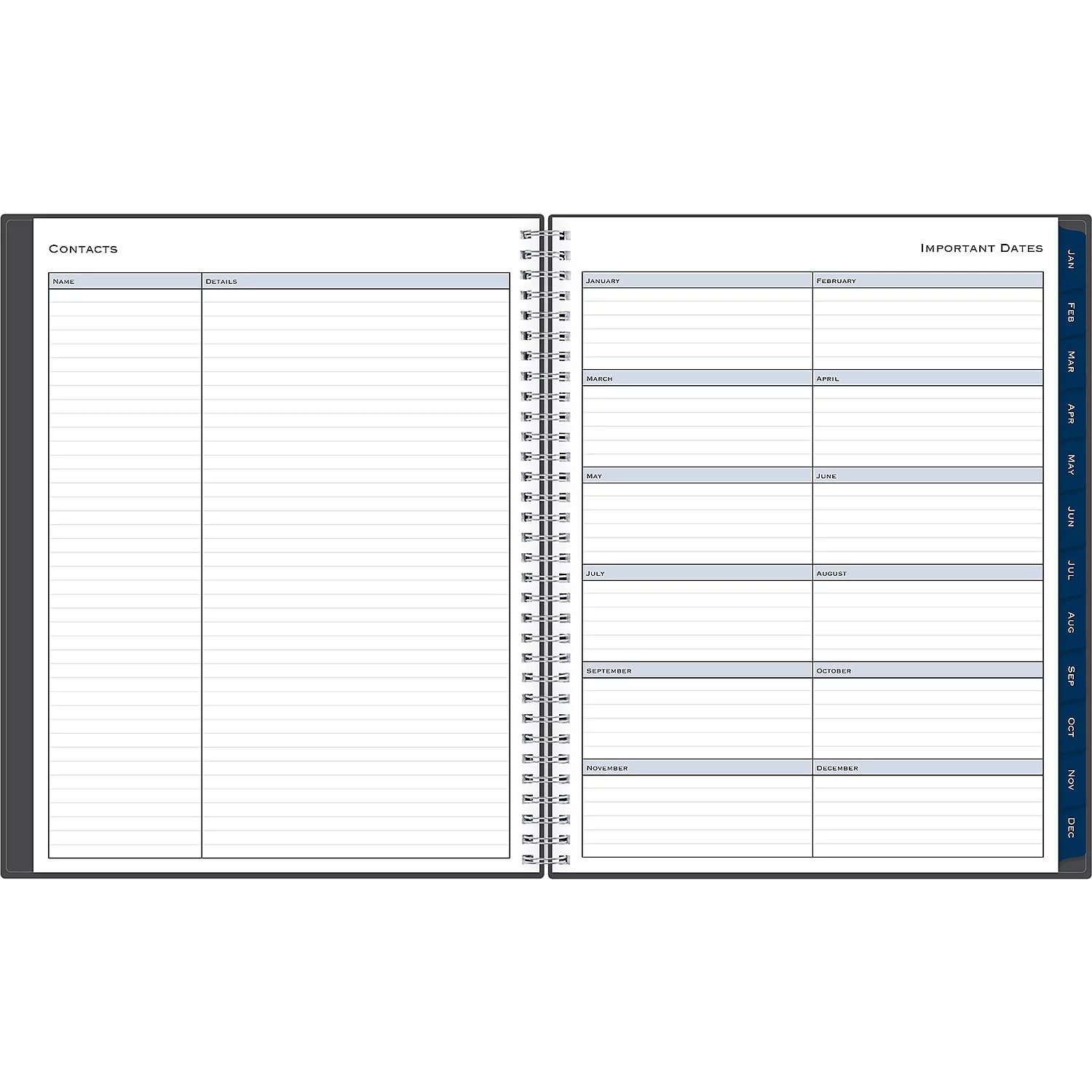 2024 Appt Weekly Monthly Planner, 8.5x11, Blue Sky, Passages