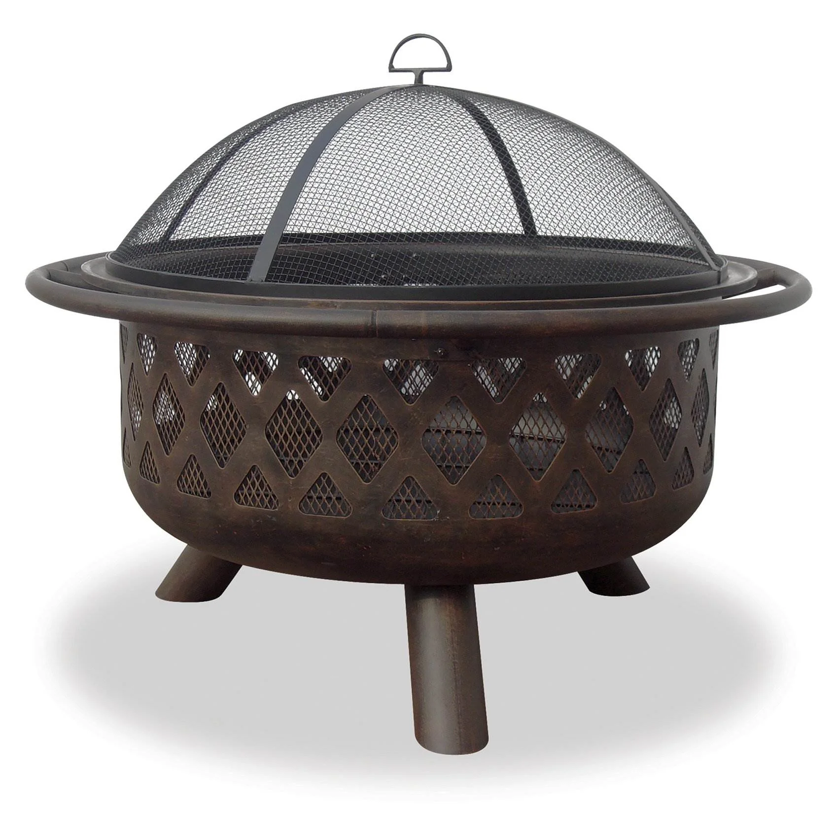 Endless Summer 35 Inch Outdoor Wood Burning Woven Bronze Fire Pit | WAD792SP