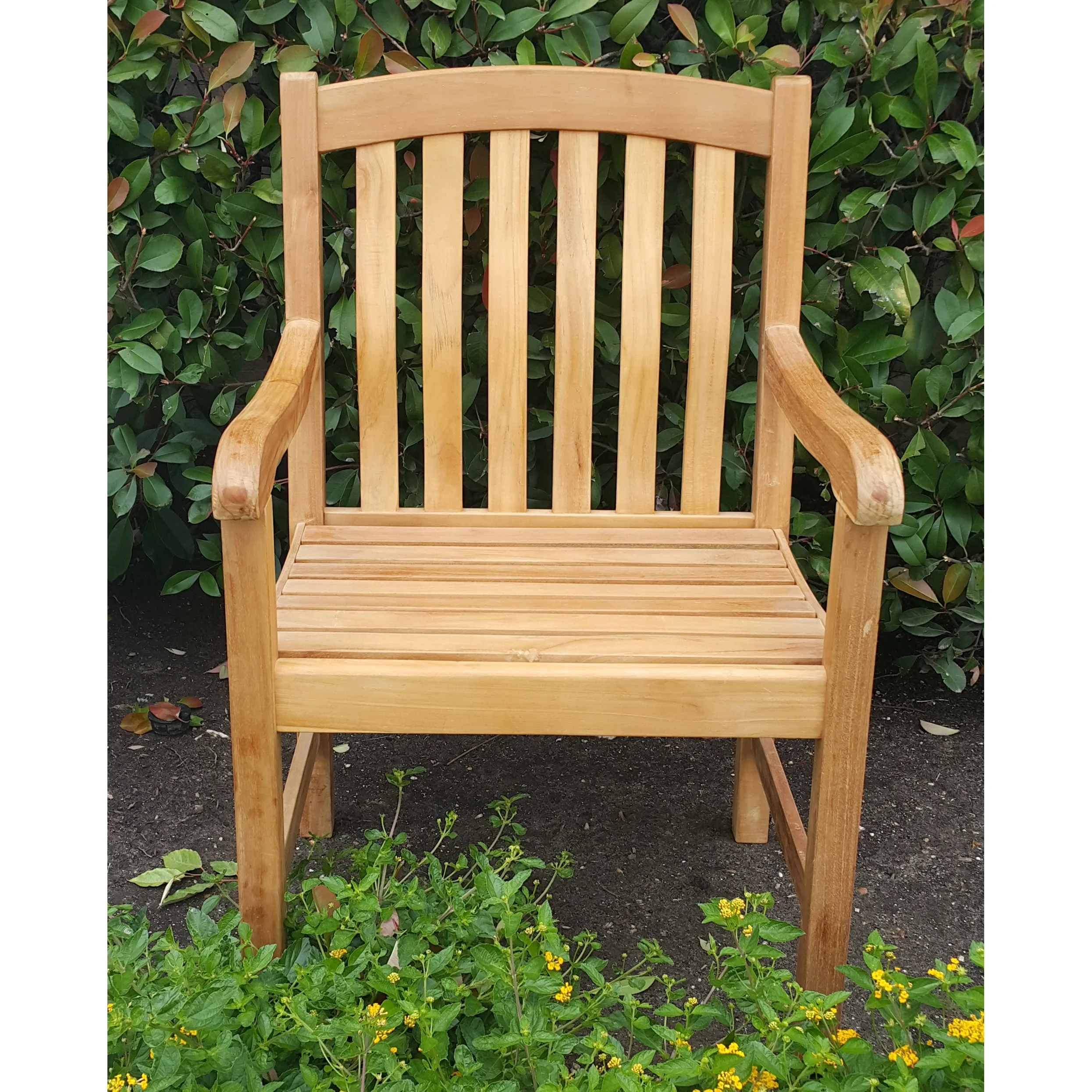 Cambridge-Casual AMZ-120111T Arie Teak Dining Chair, Natural
