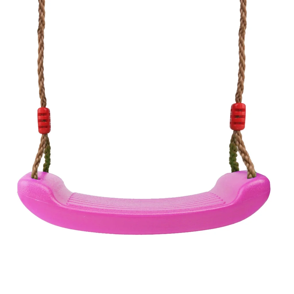 Heavy Duty Swing Seat Set Accessories Swing Seat Replacement -150KG Load Bearing Seat & 300KG Bearing Rope -Pink