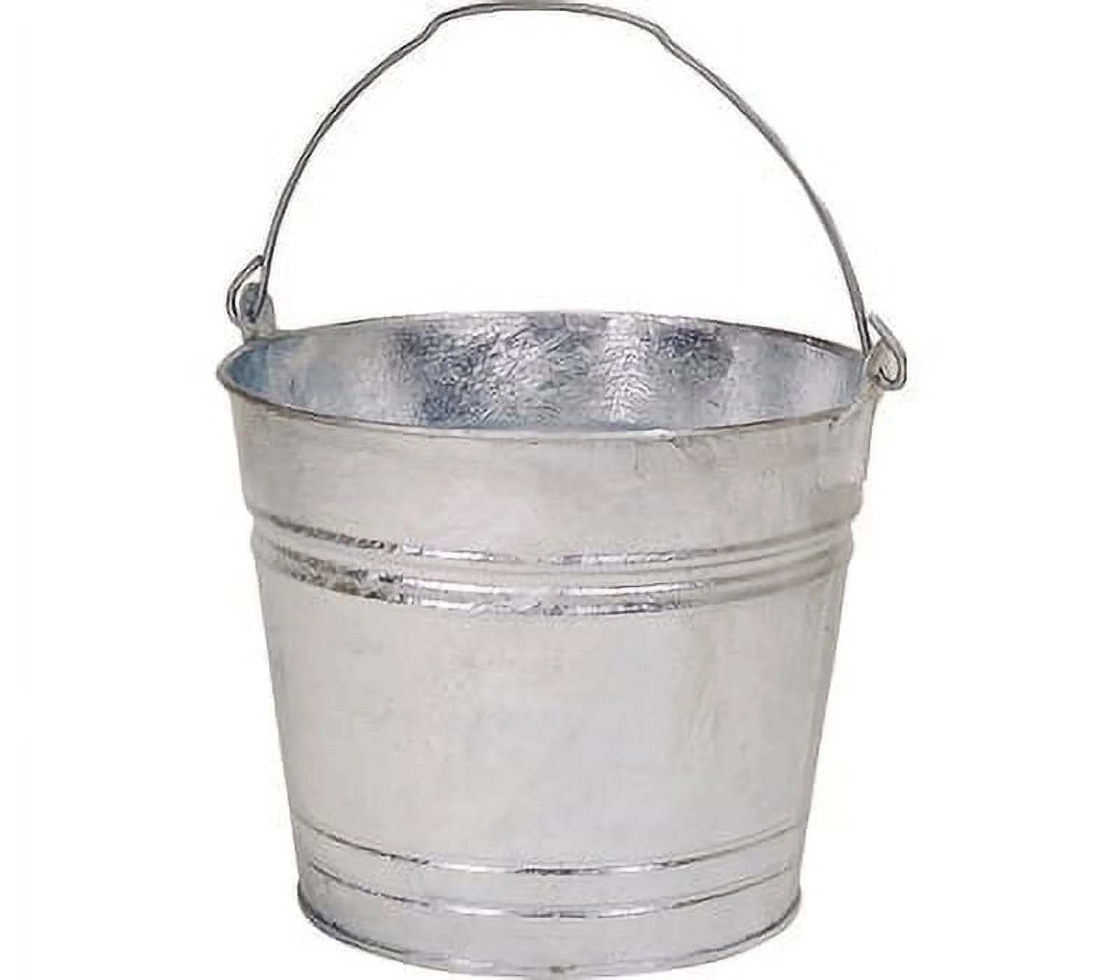 Behrens 1212 12 Qt Metal Water Buckets (Case of 12), Silver