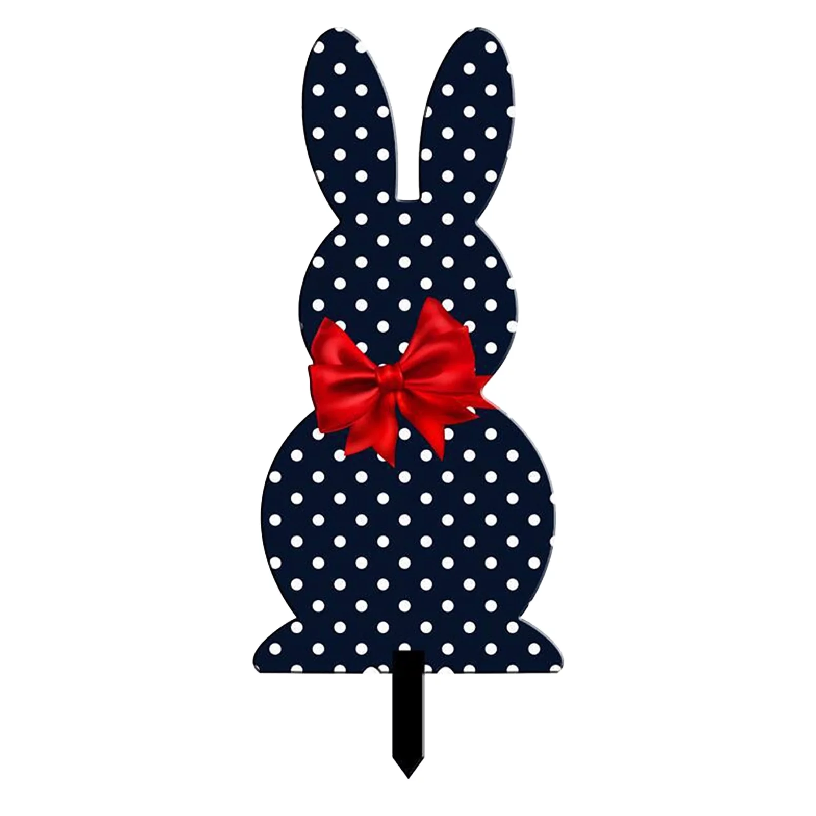 iju7gthy Gardening Supplies for Women 4th of July Party Easter Garden Easter Egg Rabbit Ground Insertration Acrylic Hollow Animal Figurines Insert