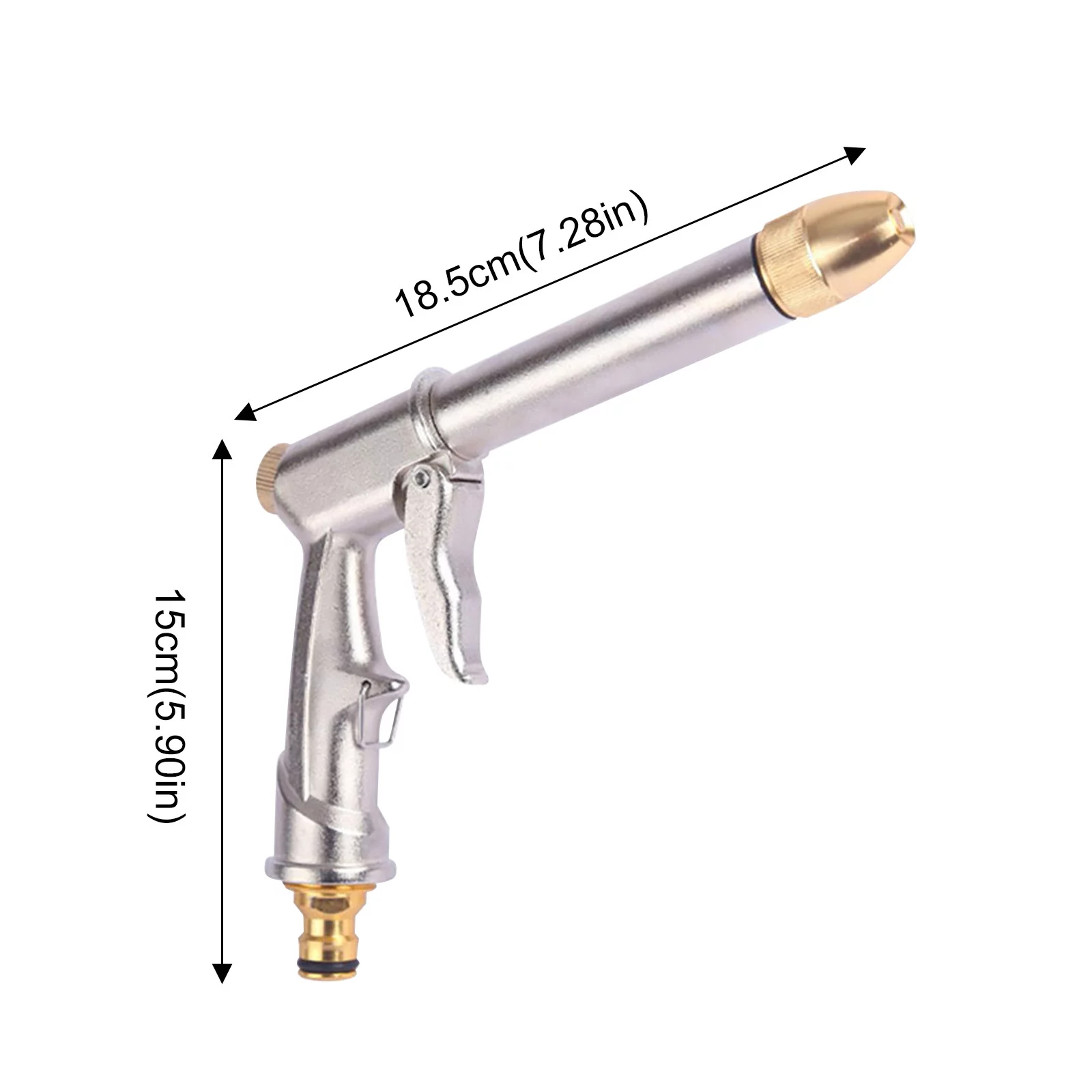 AaSFJEG Graduation Decorations Portable House Multi Function High Pressure Water Spray All Metal Extension Rod Garden Hose Accessories Foam Basin Car Wash Sprinkler Cleaning Tool