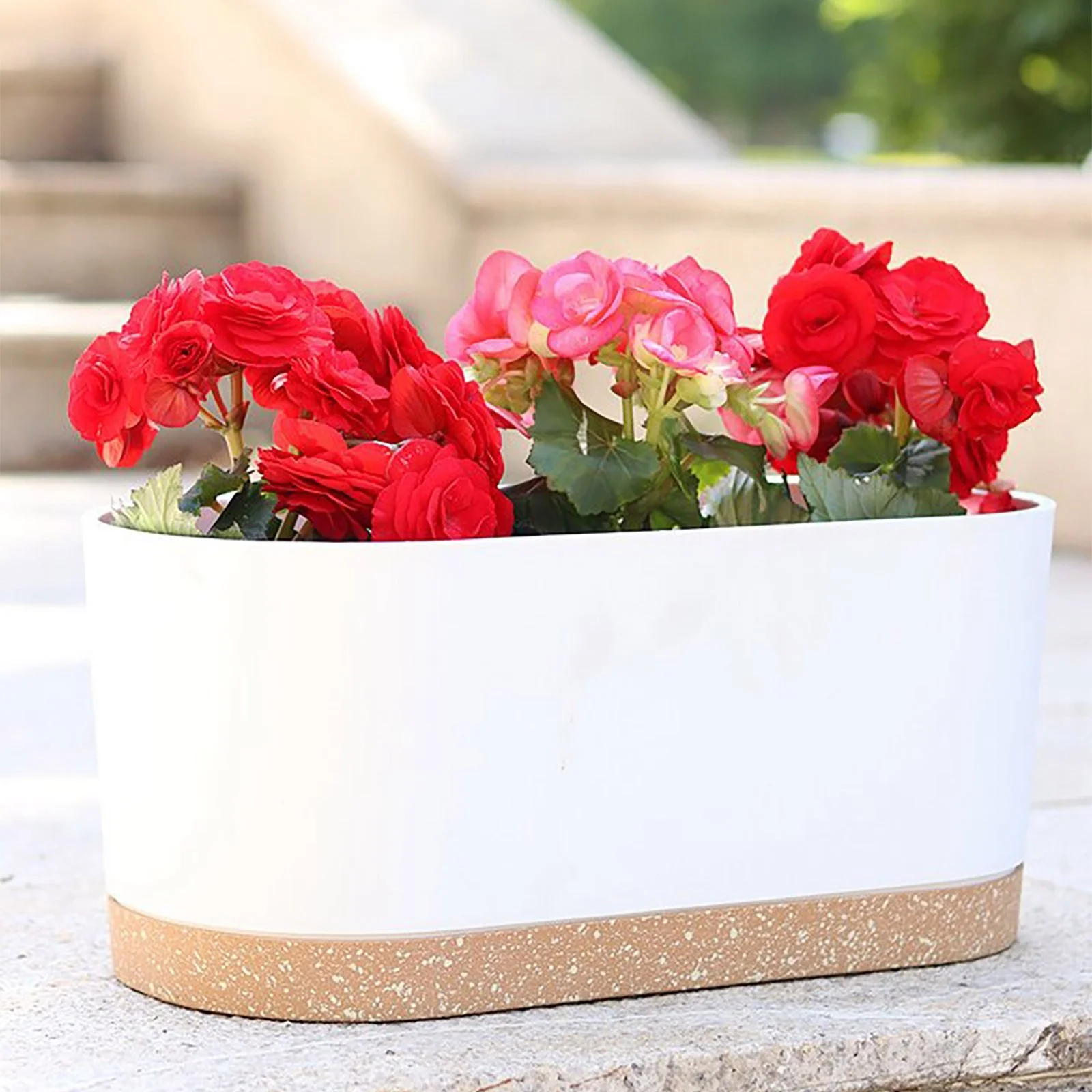 iju7gthy Garden Flags Holder Clip 4th of July Rectangular Planter Planter Vegetable Balcony Planter Simple Planter Bedroom Balcony Living Room Planter